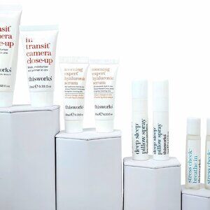 ×9Pc. ThisWorks Morning Expert Hyaluronic Serum, Mask, Pillow Spray, Breathe In
